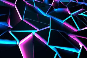 Sleek Modern Geometric Glowing Shapes Outline Background photo