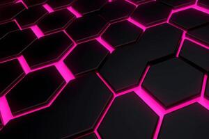 Sleek Modern Geometric Glowing Shapes Outline Background photo