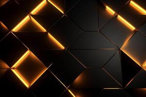 Sleek Modern Geometric Glowing Shapes Outline Background photo