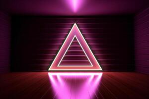 Sleek Modern Geometric Glowing Shapes Outline Background photo