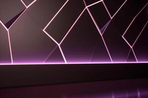 Sleek Modern Geometric Glowing Shapes Outline Background photo