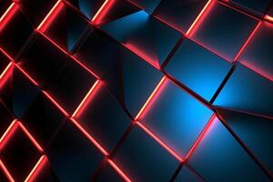 Sleek Modern Geometric Glowing Shapes Outline Background photo