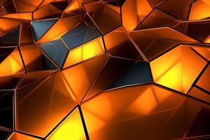 Sleek Modern Geometric Glowing Shapes Outline Background photo