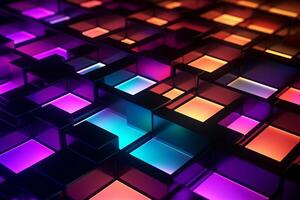 Sleek Modern Geometric Glowing Shapes Outline Background photo