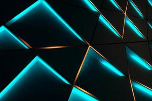 Sleek Modern Geometric Glowing Shapes Outline Background photo