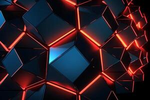 Sleek Modern Geometric Glowing Shapes Outline Background photo