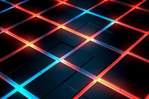 Sleek Modern Geometric Glowing Shapes Outline Background photo
