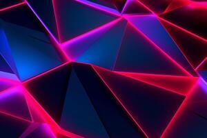 Sleek Modern Geometric Glowing Shapes Outline Background photo