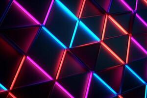 Sleek Modern Geometric Glowing Shapes Outline Background photo
