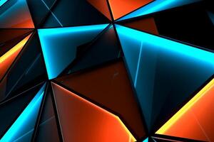 Sleek Modern Geometric Glowing Shapes Outline Background photo