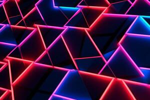 Sleek Modern Geometric Glowing Shapes Outline Background photo