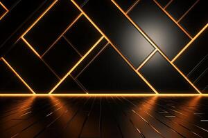 Sleek Modern Geometric Glowing Shapes Outline Background photo