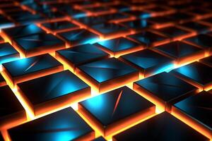Sleek Modern Geometric Glowing Shapes Outline Background photo