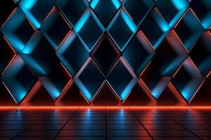 Sleek Modern Geometric Glowing Shapes Outline Background photo