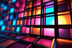 Sleek Modern Geometric Glowing Shapes Outline Background photo