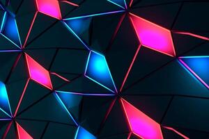 Sleek Modern Geometric Glowing Shapes Outline Background photo