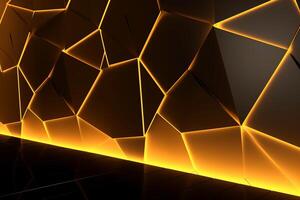 Sleek Modern Geometric Glowing Shapes Outline Background photo