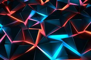 Sleek Modern Geometric Glowing Shapes Outline Background photo