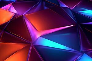 Sleek Modern Geometric Glowing Shapes Outline Background photo