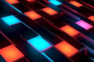 Sleek Modern Geometric Glowing Shapes Outline Background photo