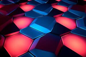 Sleek Modern Geometric Glowing Shapes Outline Background photo