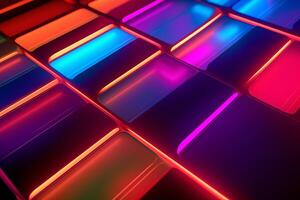 Sleek Modern Geometric Glowing Shapes Outline Background photo