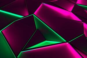 Sleek Modern Geometric Glowing Shapes Outline Background photo