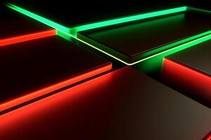 Sleek Modern Geometric Glowing Shapes Outline Background photo
