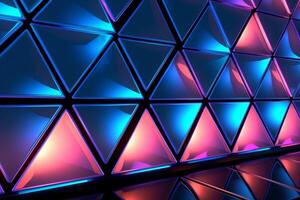Sleek Modern Geometric Glowing Shapes Outline Background photo