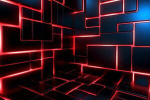 Sleek Modern Geometric Glowing Shapes Outline Background photo