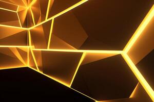 Sleek Modern Geometric Glowing Shapes Outline Background photo