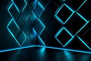 Sleek Modern Geometric Glowing Shapes Outline Background photo