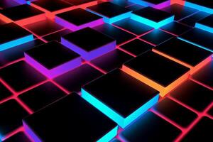 Sleek Modern Geometric Glowing Shapes Outline Background photo