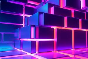 Sleek Modern Geometric Glowing Shapes Outline Background photo