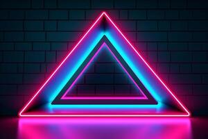 Sleek Modern Geometric Glowing Shapes Outline Background photo