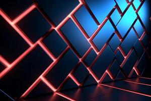 Sleek Modern Geometric Glowing Shapes Outline Background photo