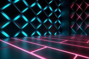 Sleek Modern Geometric Glowing Shapes Outline Background photo