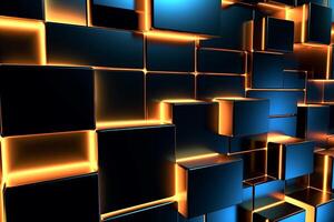 Sleek Modern Geometric Glowing Shapes Outline Background photo