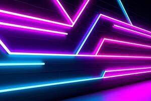 Sleek Modern Geometric Glowing Shapes Outline Background photo