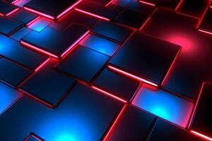 Sleek Modern Geometric Glowing Shapes Outline Background photo