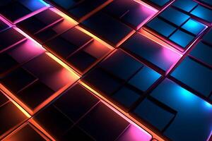 Sleek Modern Geometric Glowing Shapes Outline Background photo