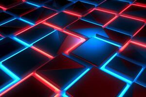 Sleek Modern Geometric Glowing Shapes Outline Background photo