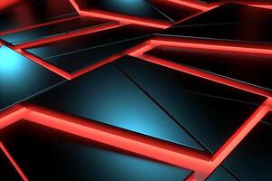 Sleek Modern Geometric Glowing Shapes Outline Background photo