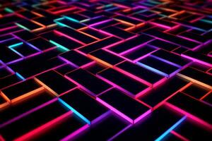 Sleek Modern Geometric Glowing Shapes Outline Background photo