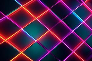 Sleek Modern Geometric Glowing Shapes Outline Background photo