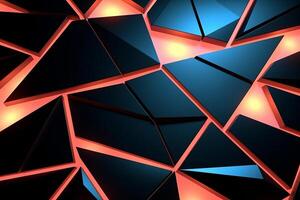 Sleek Modern Geometric Glowing Shapes Outline Background photo
