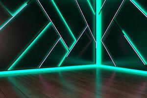 Sleek Modern Geometric Glowing Shapes Outline Background photo
