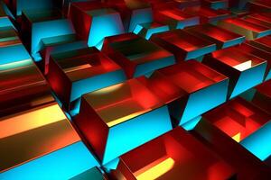 Sleek Modern Geometric Glowing Shapes Outline Background photo