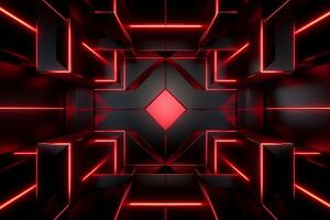 Sleek Modern Geometric Glowing Shapes Outline Background photo