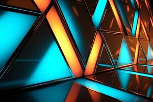 Sleek Modern Geometric Glowing Shapes Outline Background photo
